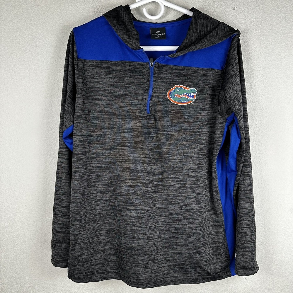 Florida‎ Gators Jacket Boys Size XL 20 Gray Blue Hooded Fan Gear